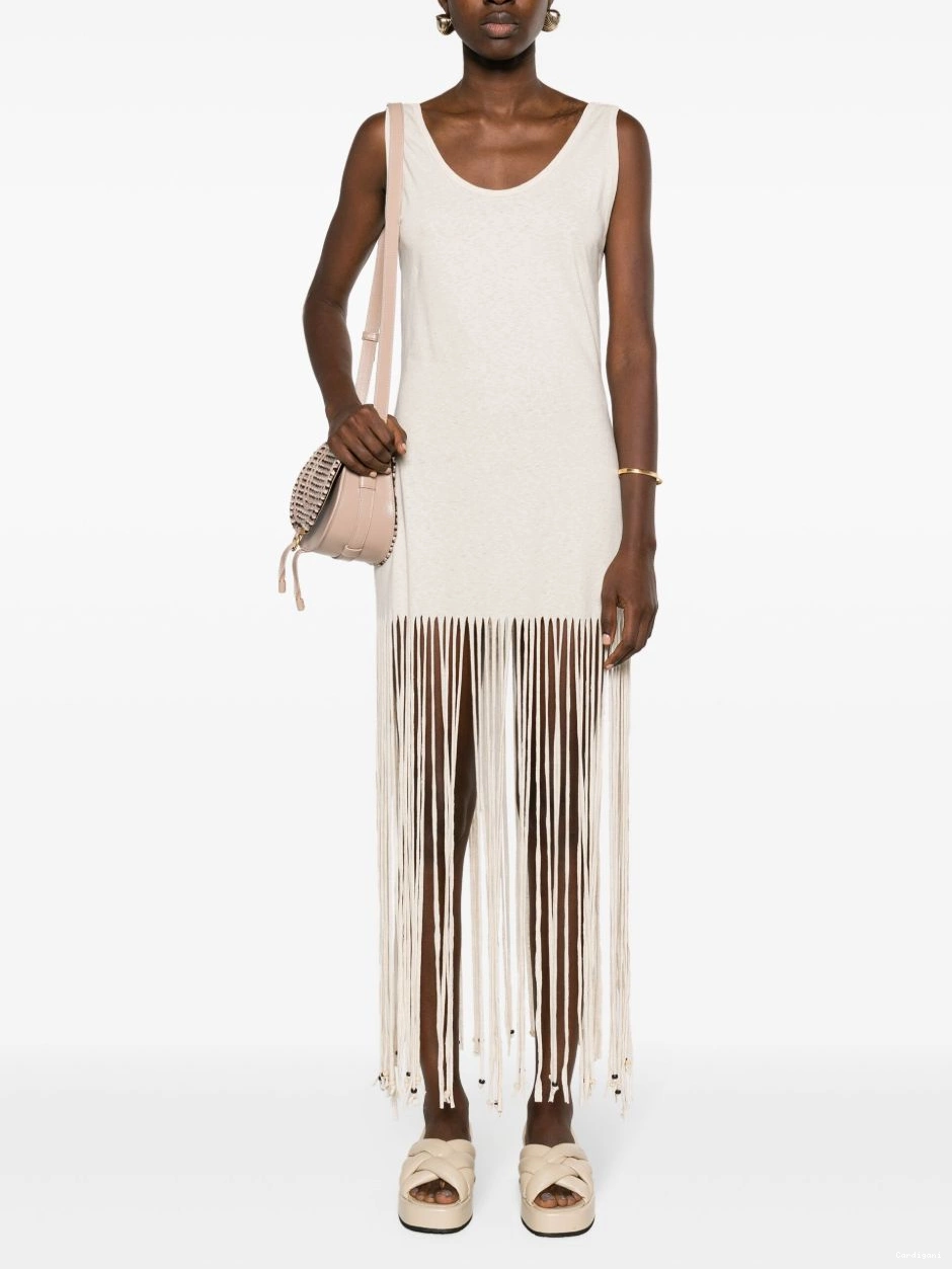 Affordable Alanui Women dress maxi fringed Monsoon 0819